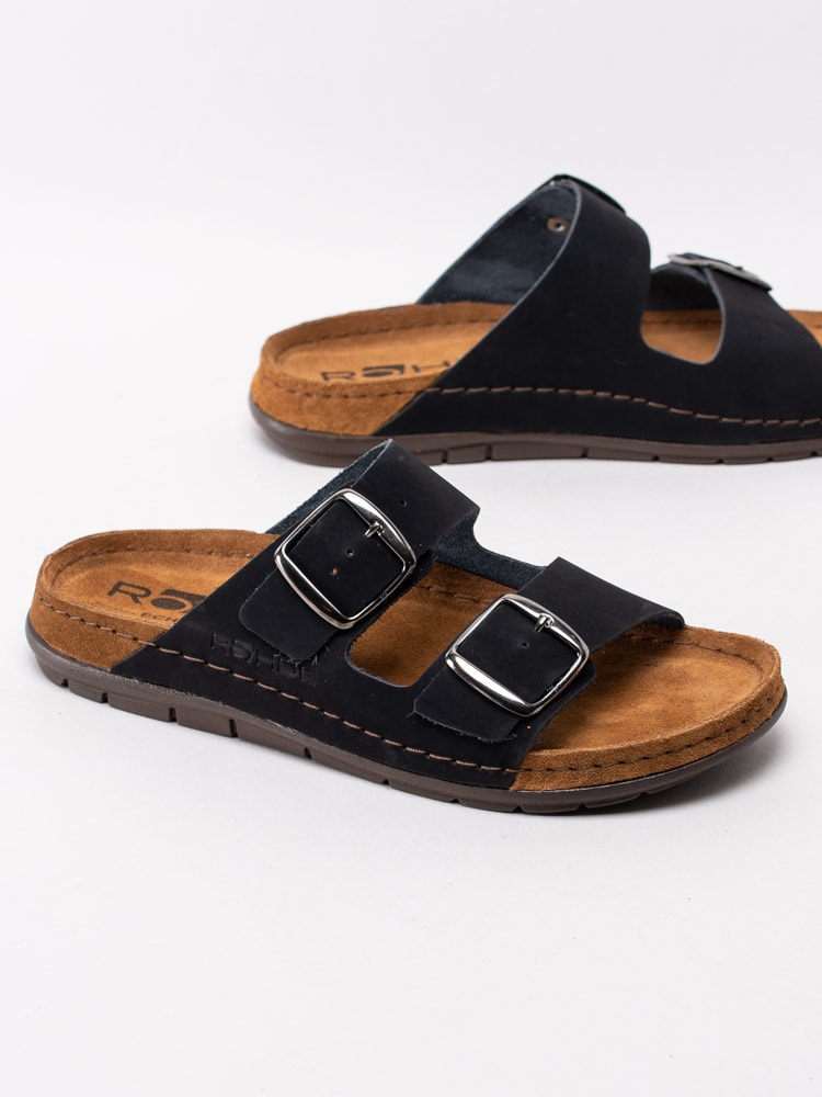 65201066 Rohde 5866-90 Svarta klassiska sandaler för dam-6