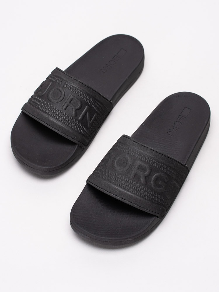 65201068 Björn Borg Romeo Womens 1811434204-0999 Svarta slip in sandaler med logotyp-6