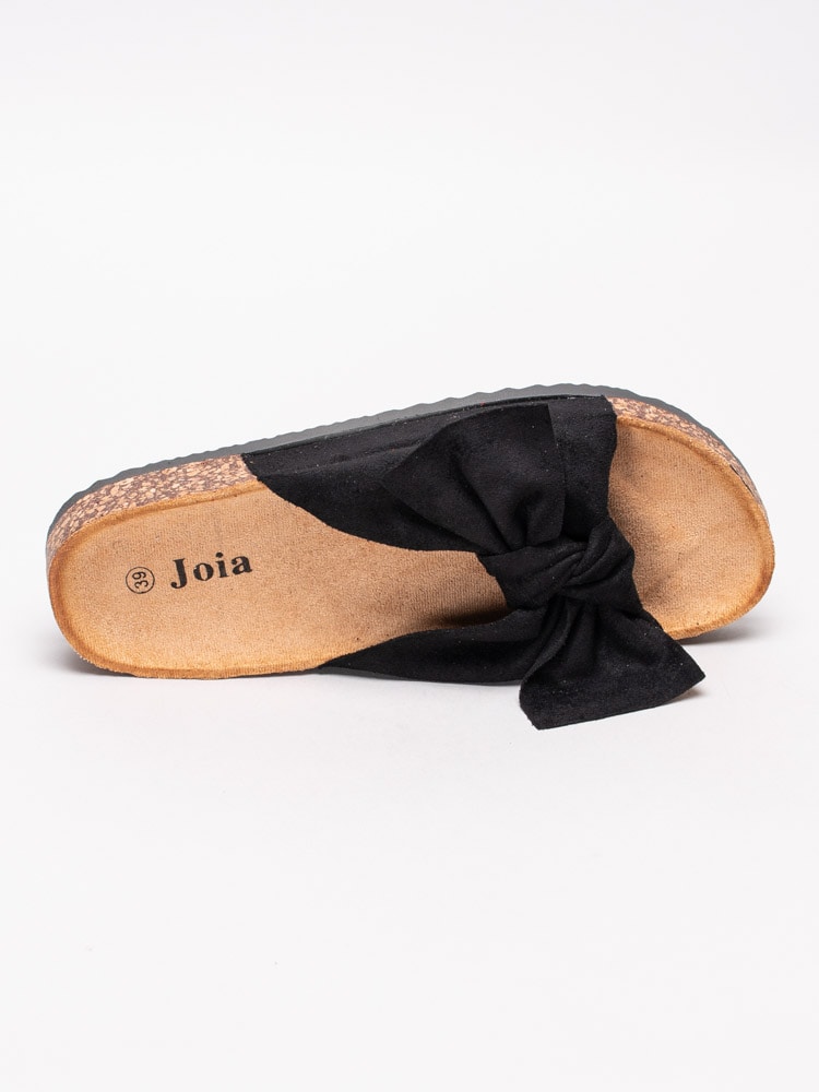 65201095 Joia LS-51-BLACK Svarta slip in sandaler med rosett-4