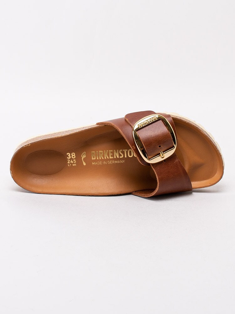 65201110 Birkenstock Madrid 1006525 Bruna slip in sandaler med stort spänne-4