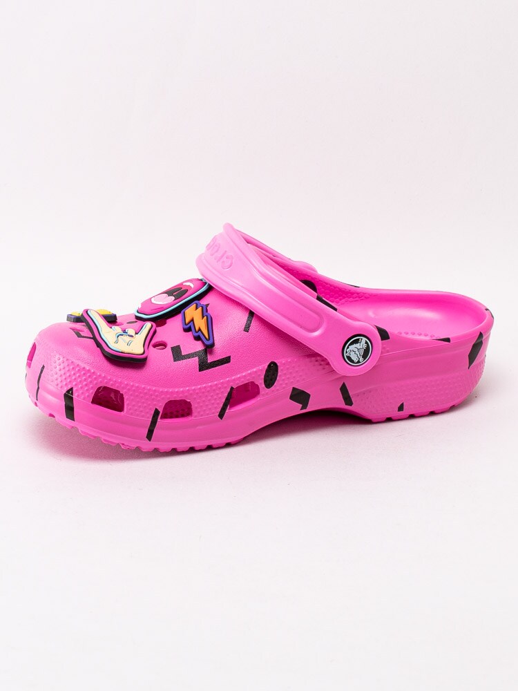 65201117 Crocs Classic 90s Clog 206721-6QS Rosa crocs med tuffa detaljer-2