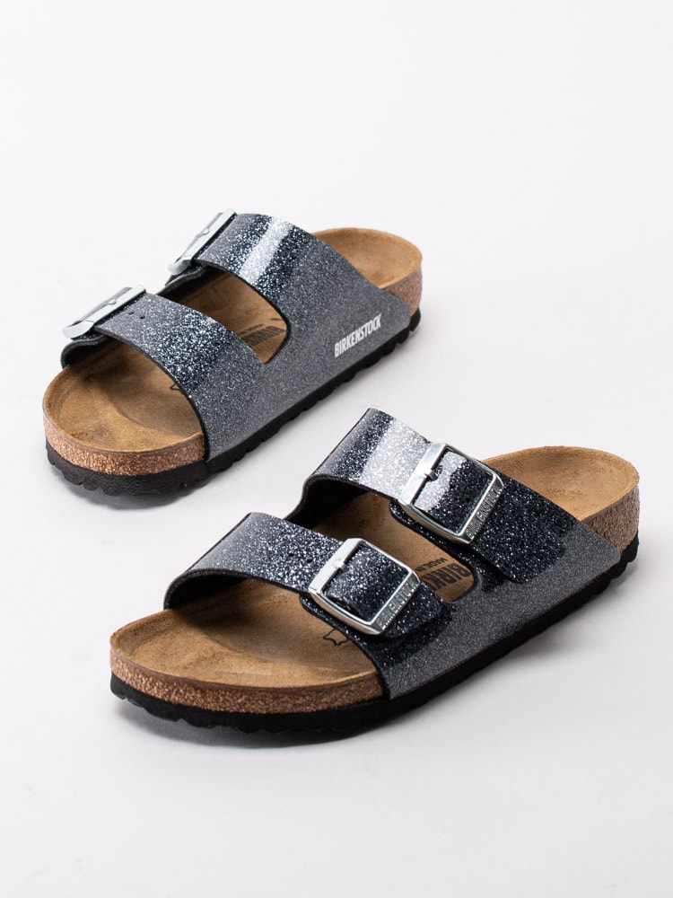 65203004 Birkenstock Arizona Cosmic Sparkle Anthracite Mörkgrå glittriga tvåremssandaler-6