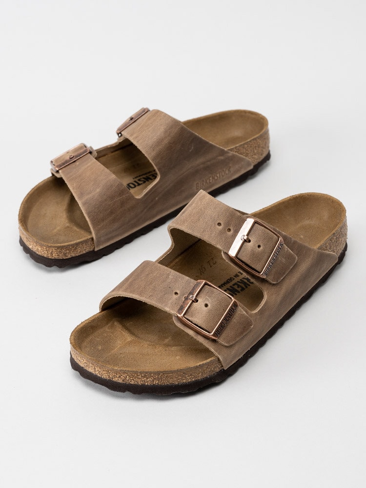 Birkenstock - Arizona Regular - Ljusbruna slip in sandaler