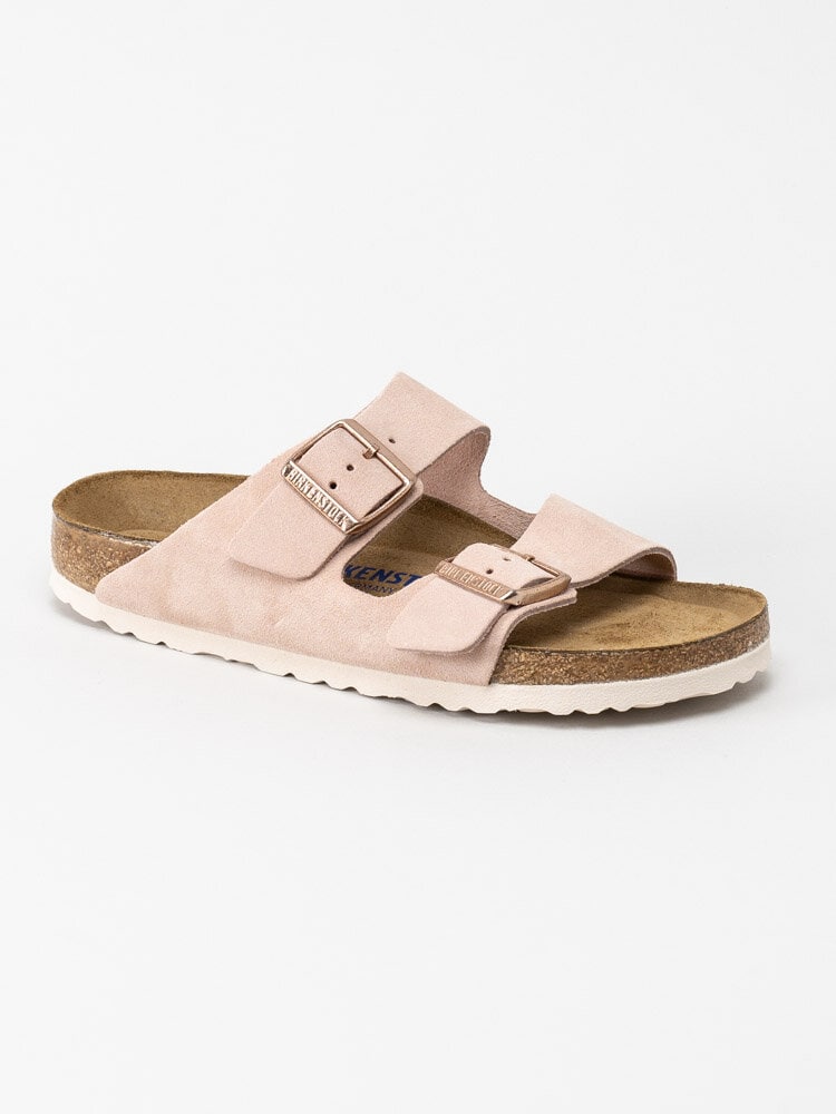 Birkenstock - Arizona SFB - Rosa slip in sandaler i mocka