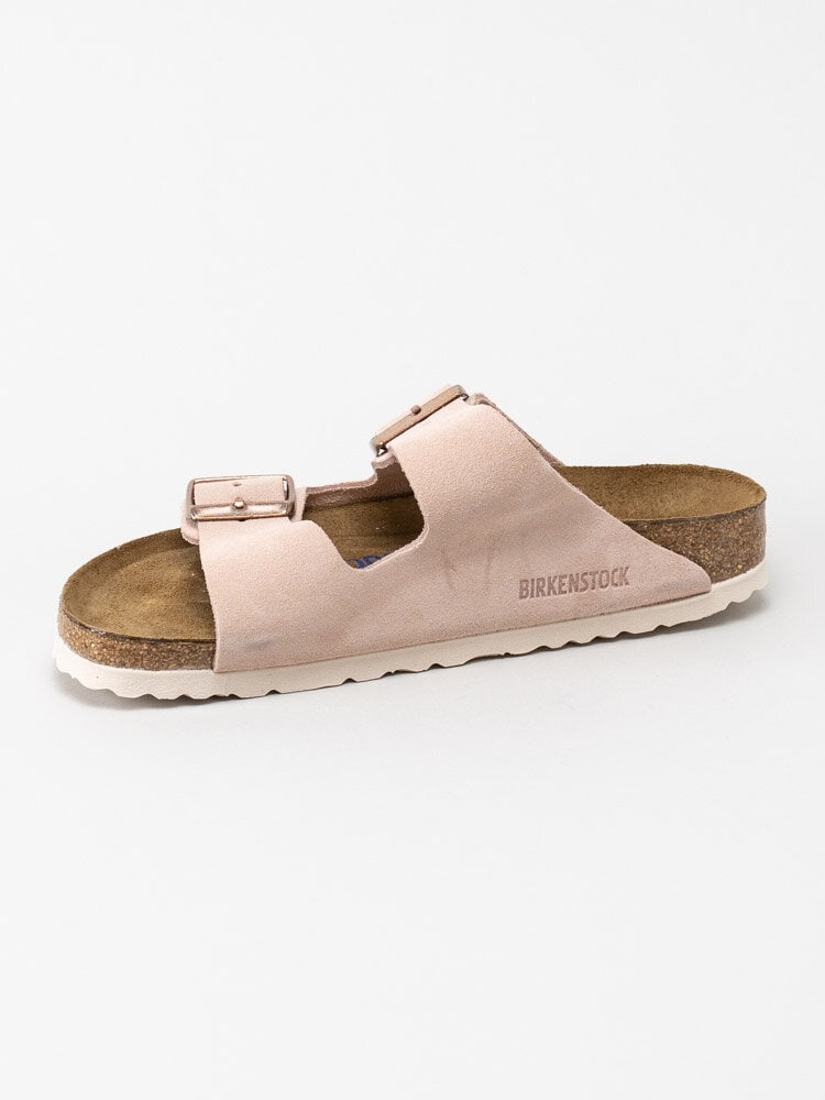 Birkenstock - Arizona SFB - Rosa slip in sandaler i mocka