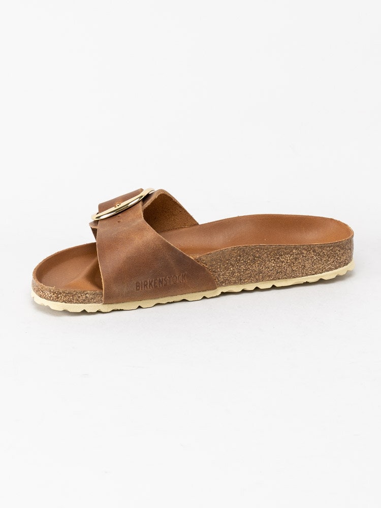 Birkenstock - Madrid Big Buckle - Bruna sandaler med guldspänne