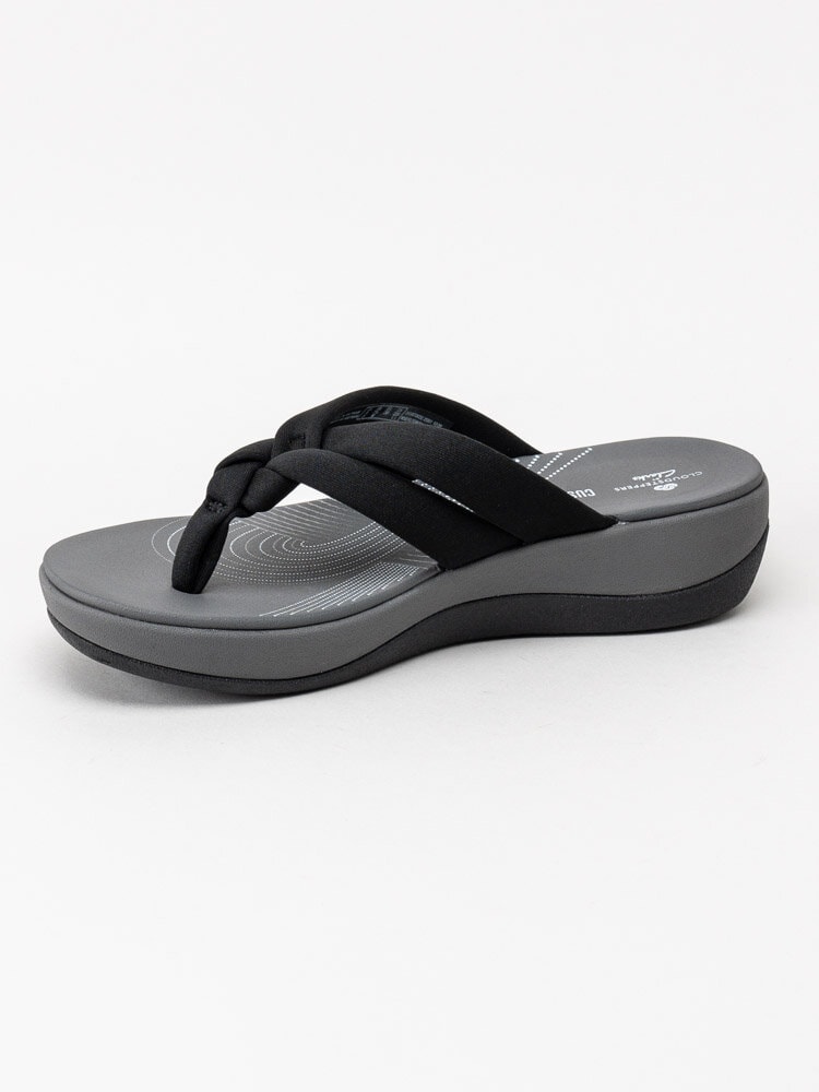 Clarks - Arla Kaylie - Svarta flip flop i textil