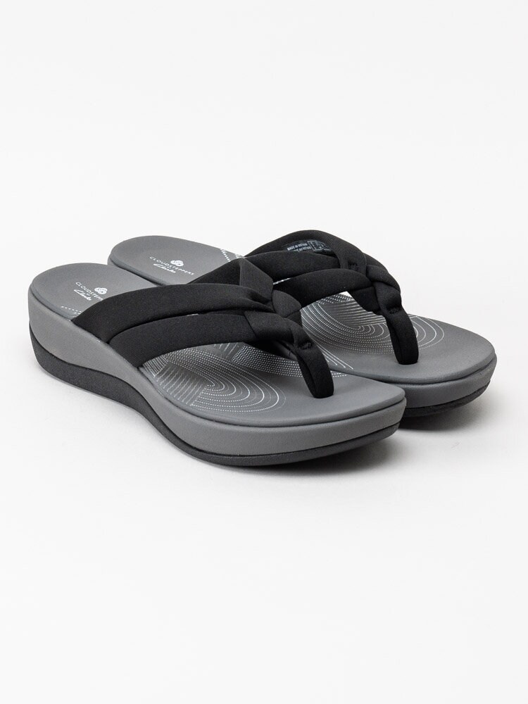 Clarks - Arla Kaylie - Svarta flip flop i textil