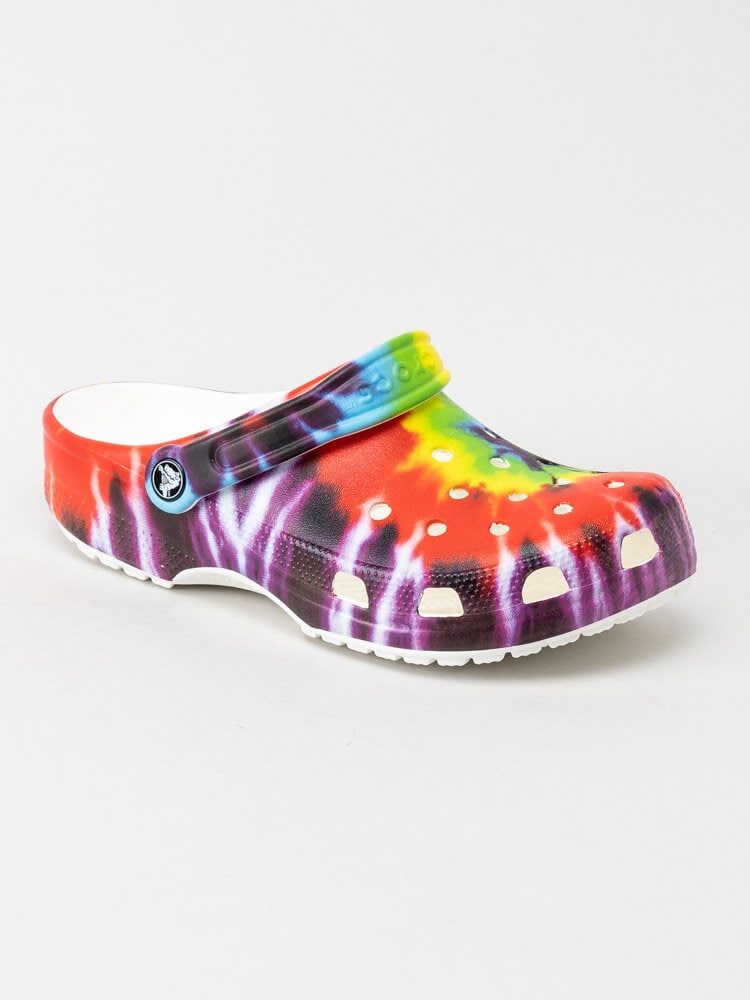 Crocs - Classic Tie Dye Graphic Clog - Multifärgade tofflor med batikmönster