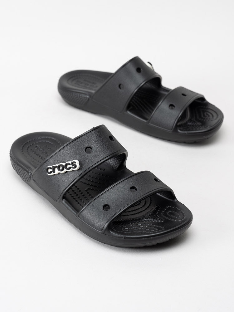 Crocs - Classic Crocs Sandal - Svarta slip in tofflor