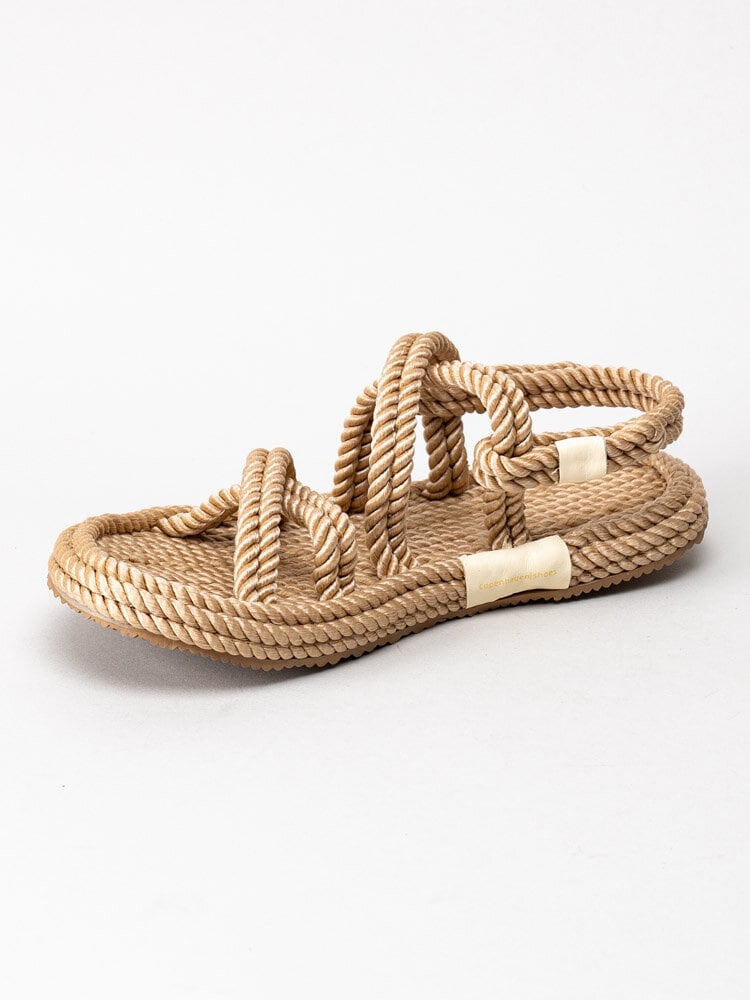 Copenhagen Shoes - Safari - Beige remsandaler i rep material