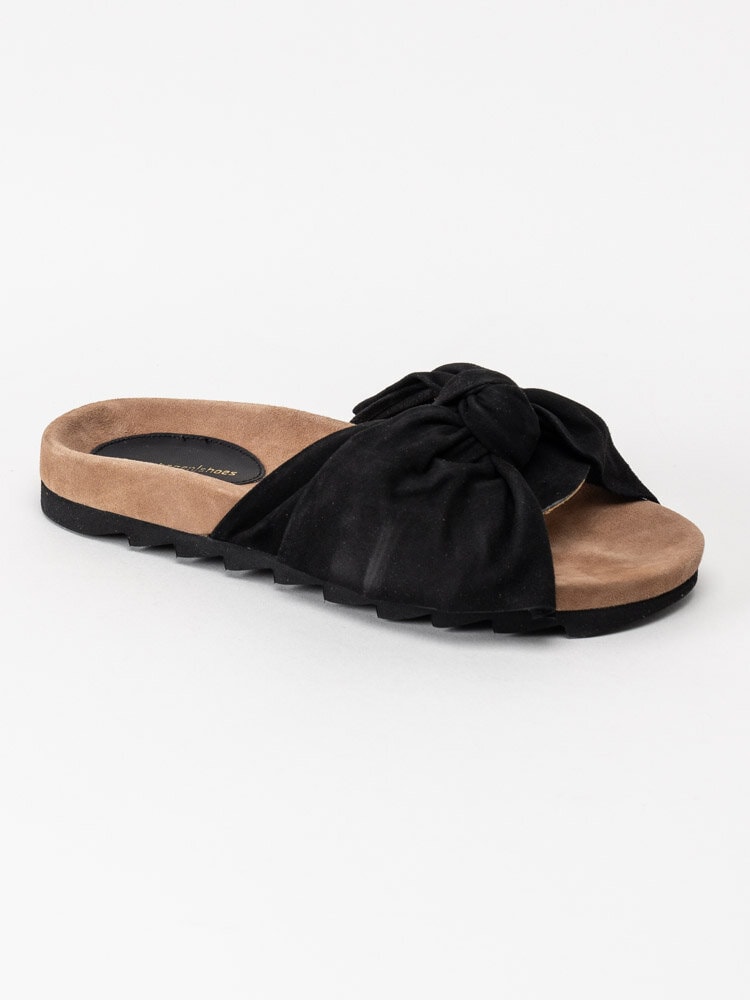 Copenhagen Shoes - Nova 21 - Svarta slip in sandaler med rosett