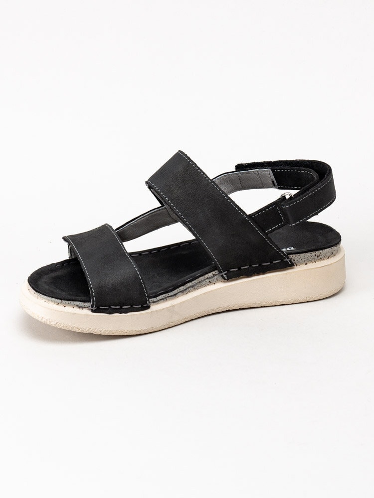 Dream Comfort - Sally nubuck - Svarta sandaler i nubuck
