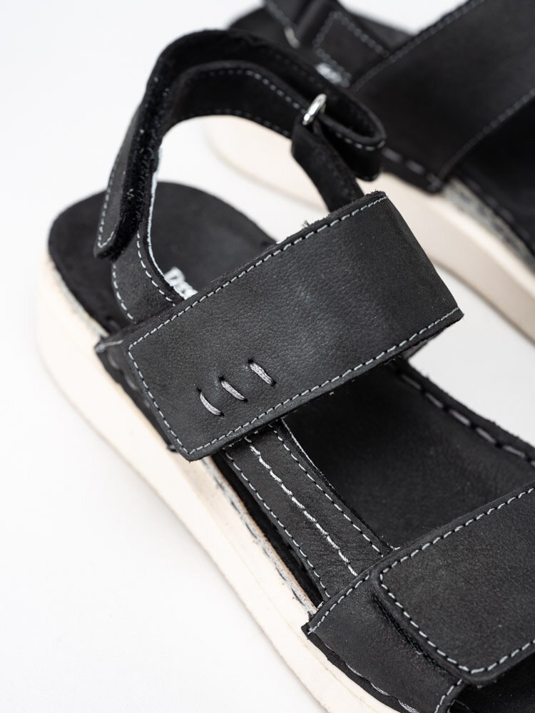 Dream Comfort - Sally nubuck - Svarta sandaler i nubuck