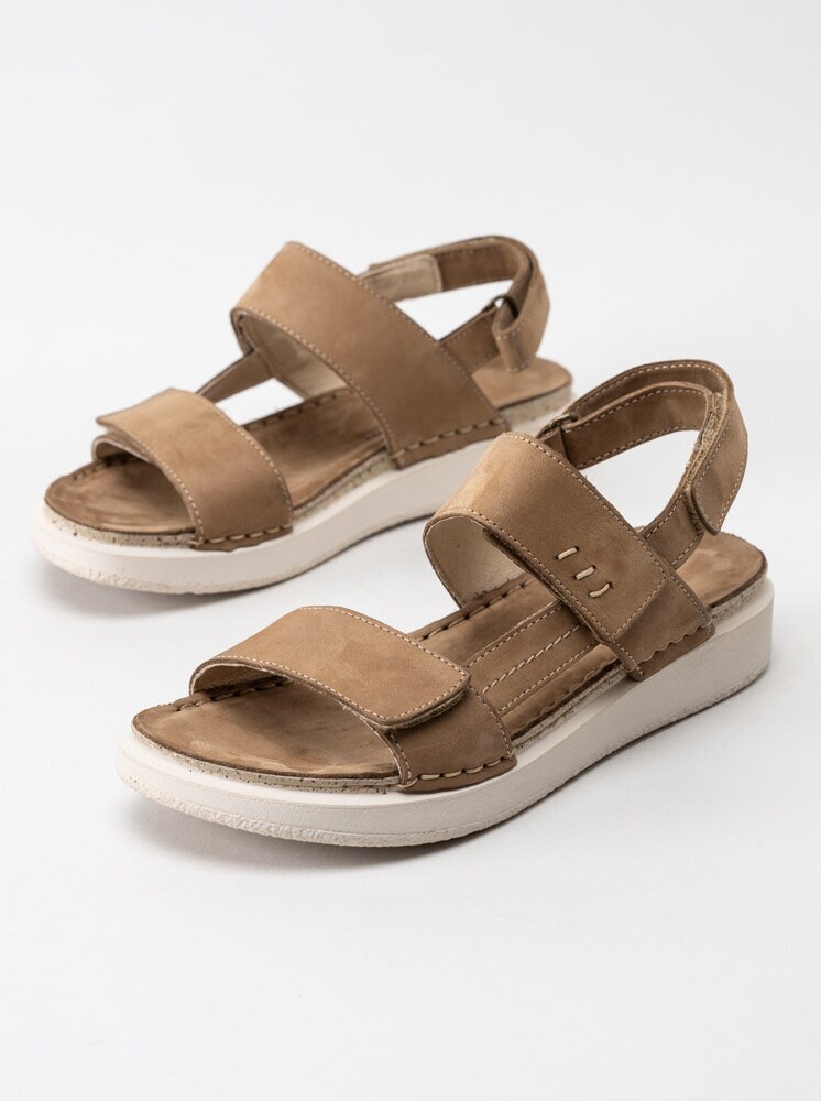 Dream Comfort - Sally - Ljusbruna sandaler i nubuck