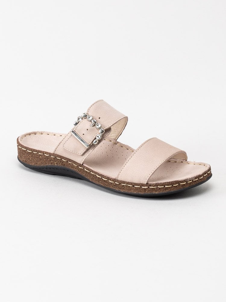 Dream Comfort - Jessy - Rosa slip in sandaler i skinn