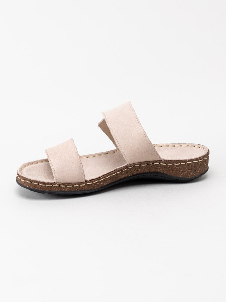 Dream Comfort - Jessy - Rosa slip in sandaler i skinn
