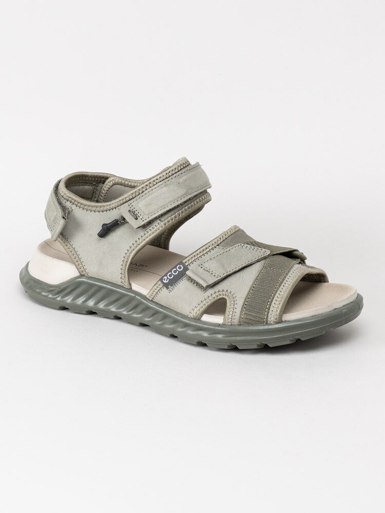 Ecco - Exowrap W - Gröna sandaler i nubuck