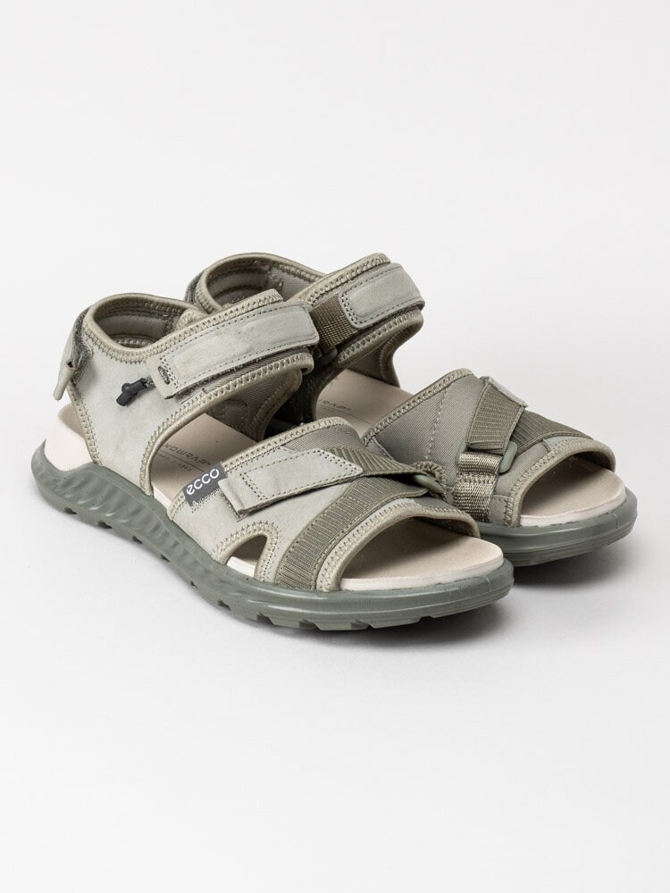 Ecco - Exowrap W - Gröna sandaler i nubuck