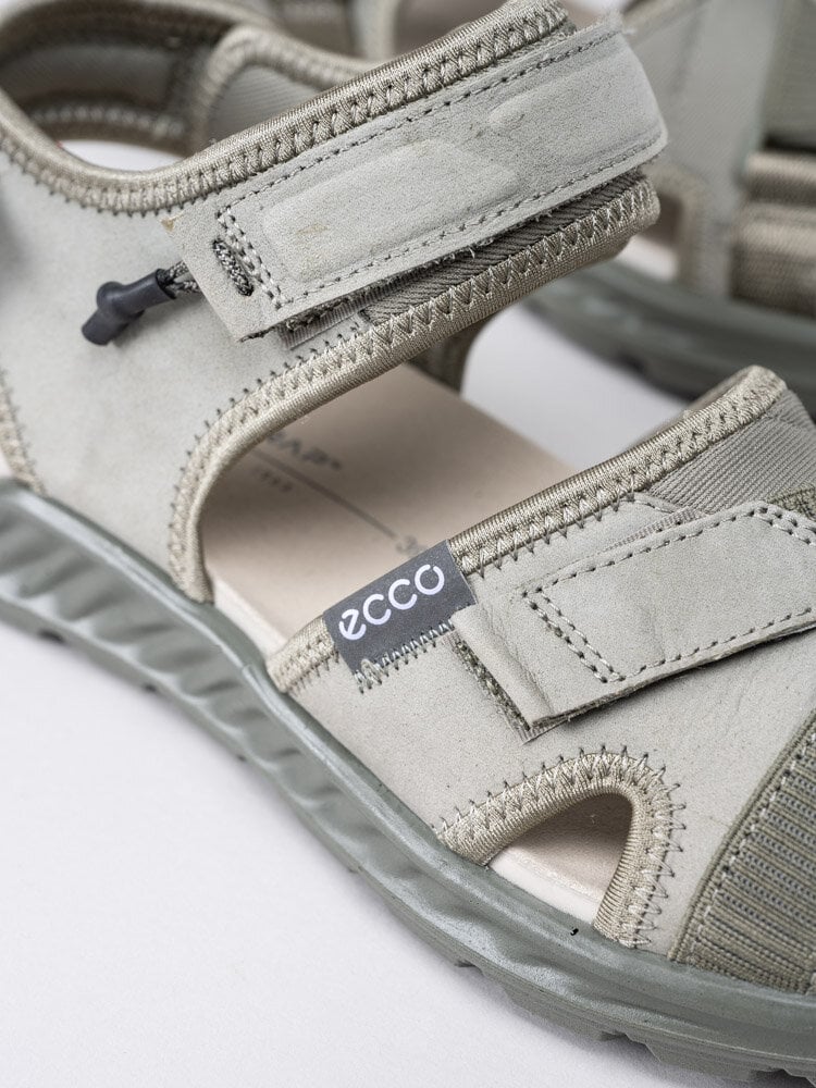 Ecco - Exowrap W - Gröna sandaler i nubuck