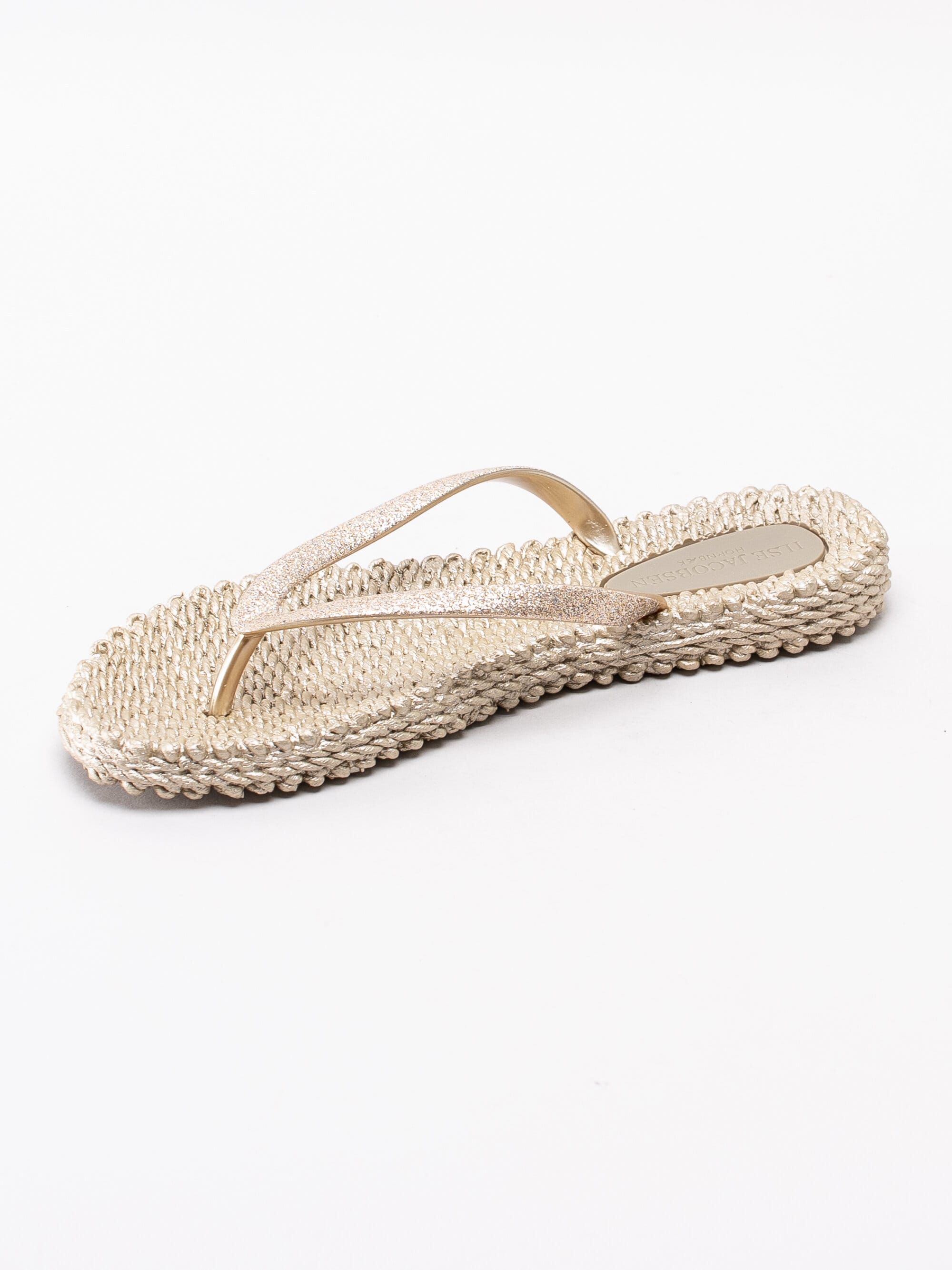 Ilse Jacobsen - Cheerful - Guld glittriga flip flops sandaler