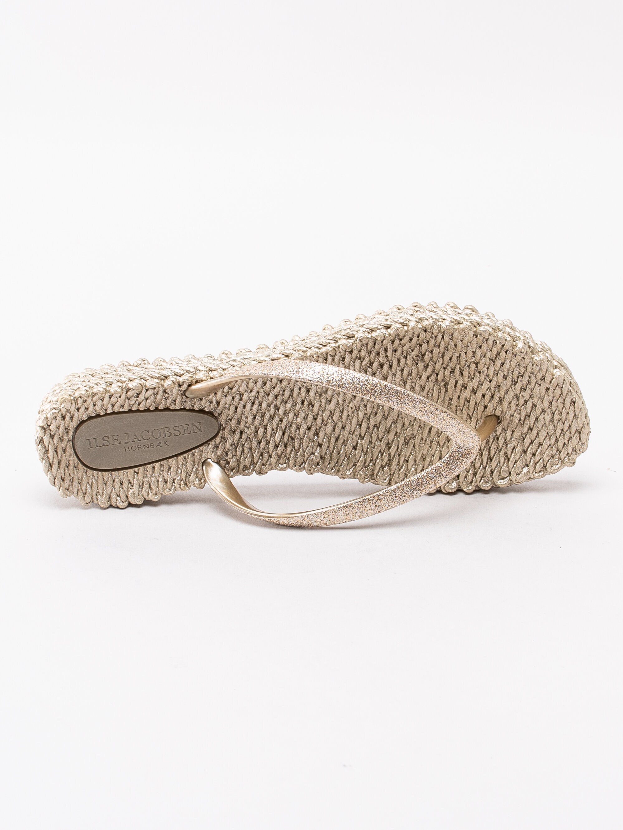 Ilse Jacobsen - Cheerful - Guld glittriga flip flops sandaler