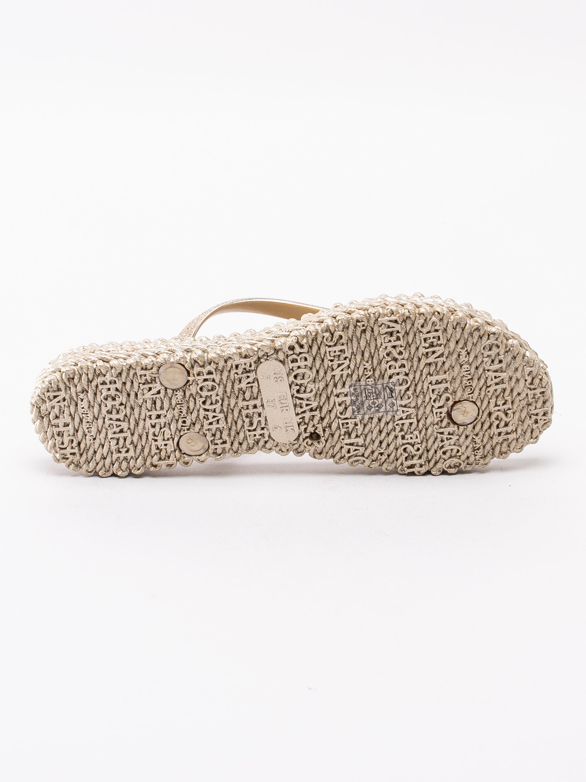 Ilse Jacobsen - Cheerful - Guld glittriga flip flops sandaler