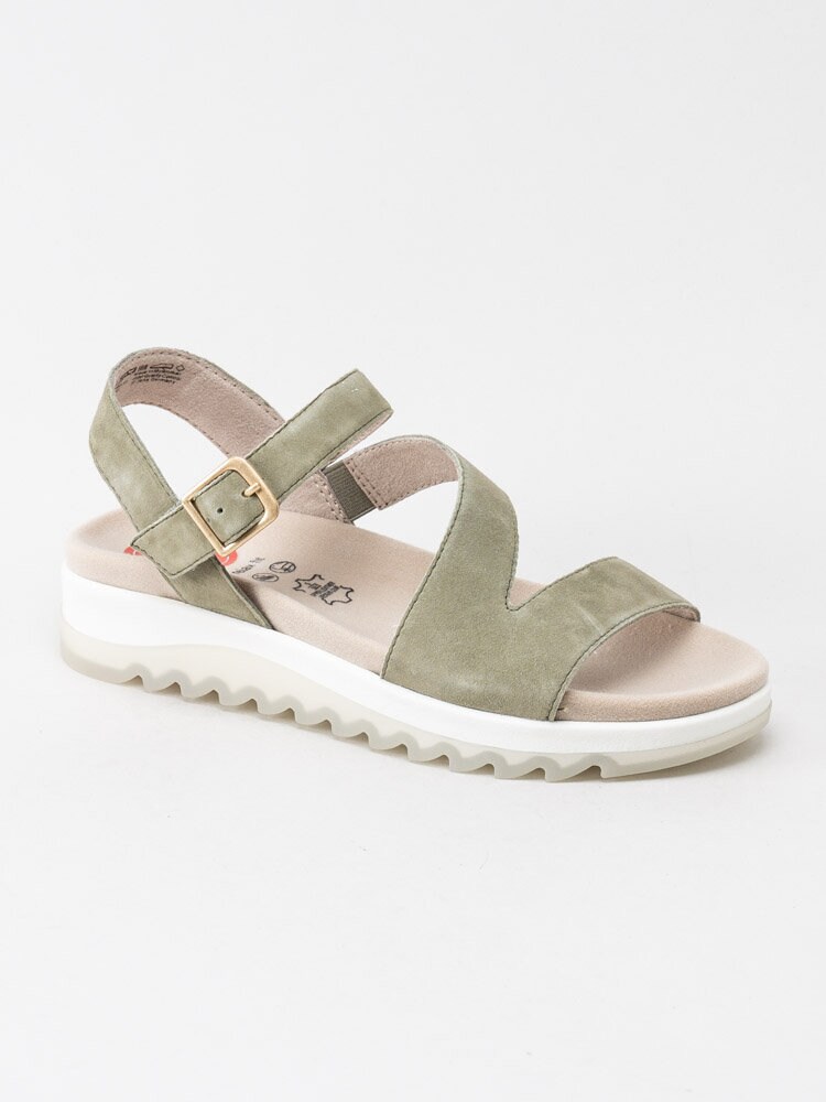 Jana - Gröna sandaler i nubuck