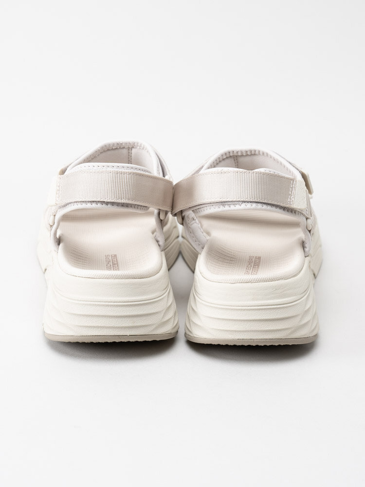 Skechers - Max Cushioning Lured - Ljusbeige sandaler i textil