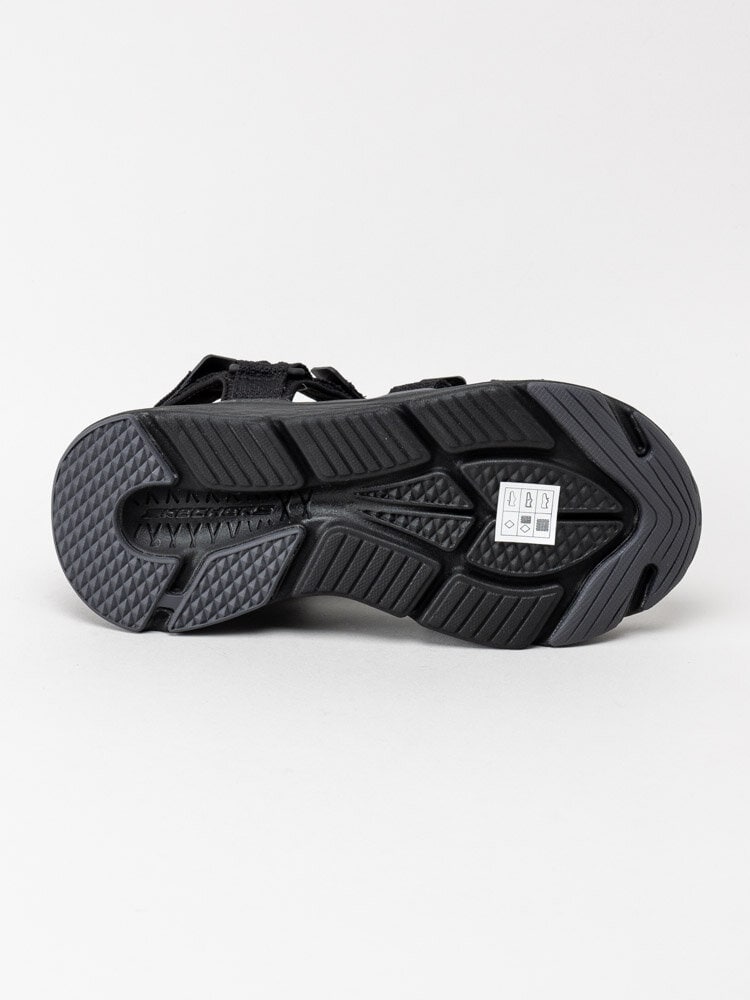 Skechers - Max Cushioning Slay - Svarta sandaler i textil