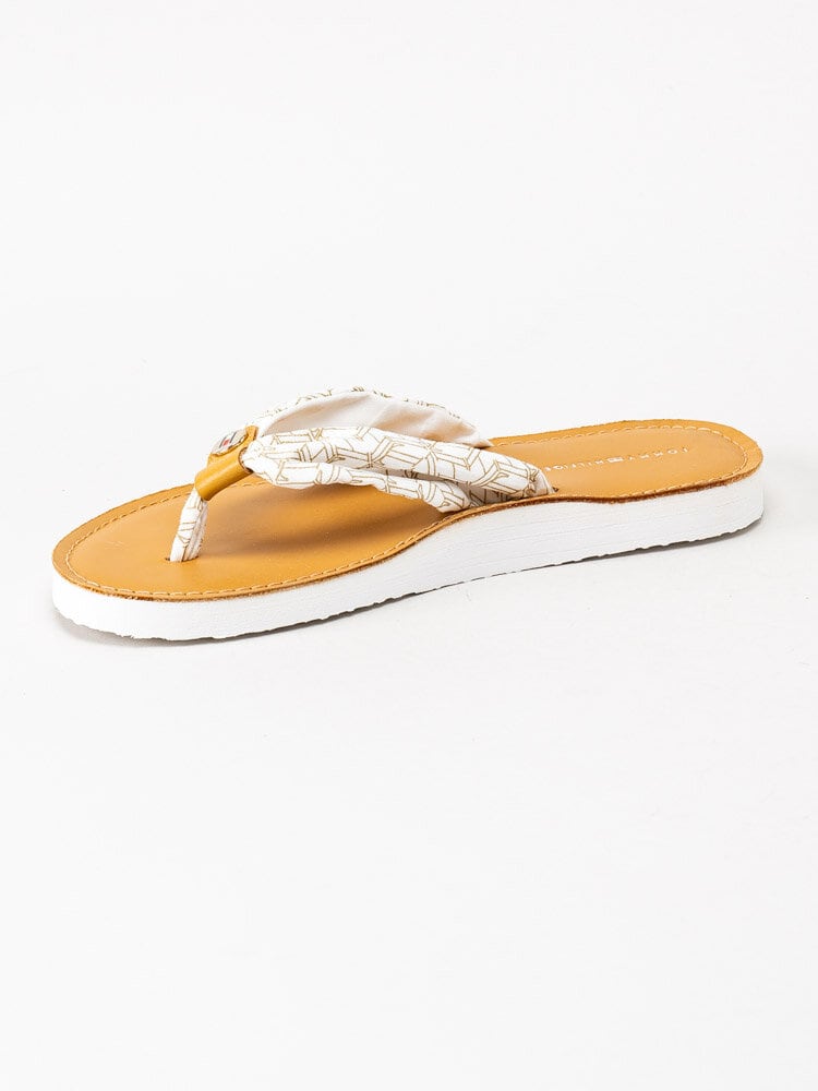 Tommy Hilfiger - Beach Sandal - Vita mönstrade flip flop