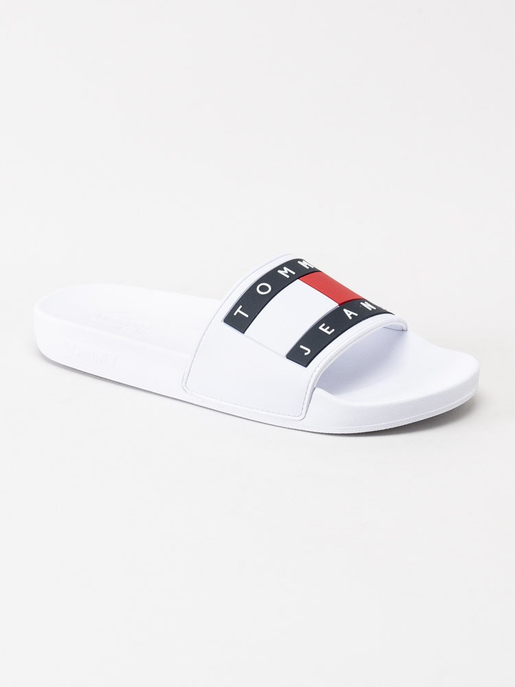 Tommy Hilfiger - Flag Pool Slide - Vita slip on tofflor