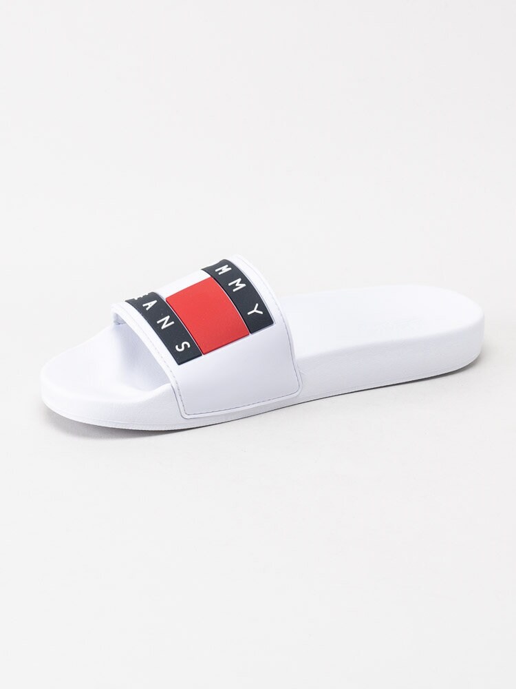 Tommy Hilfiger - Flag Pool Slide - Vita slip on tofflor