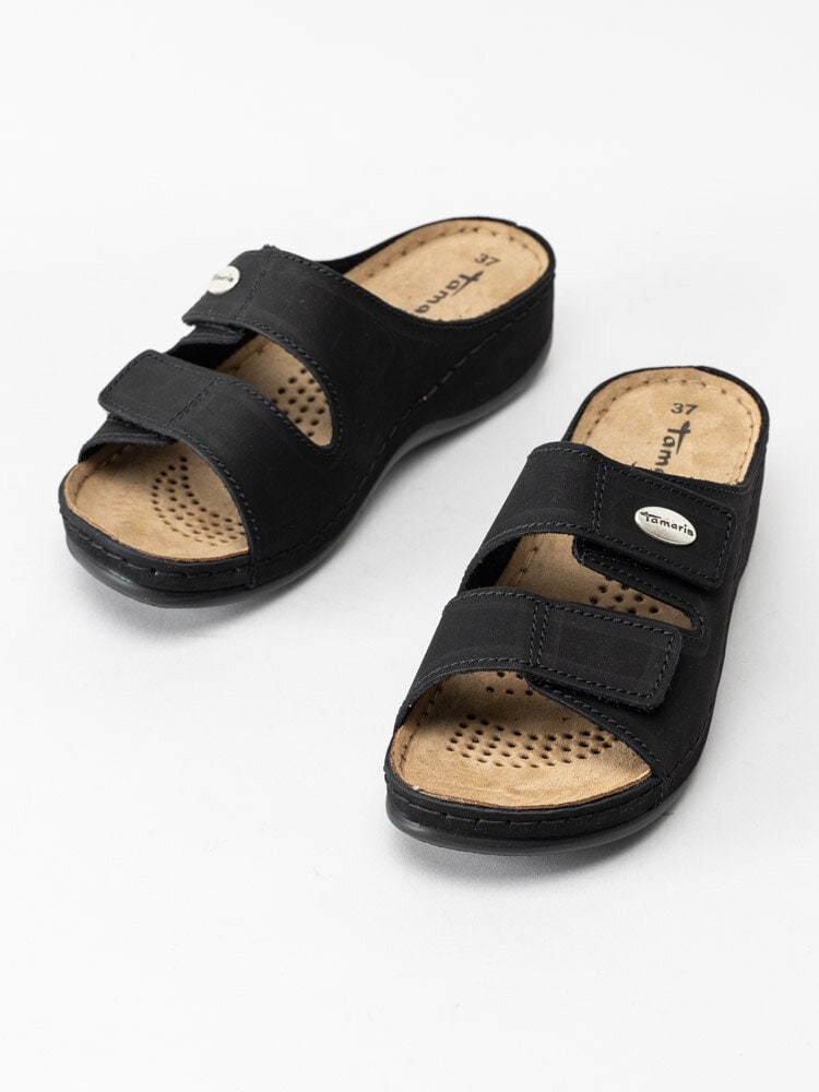 Tamaris - Svarta slip in innetofflor