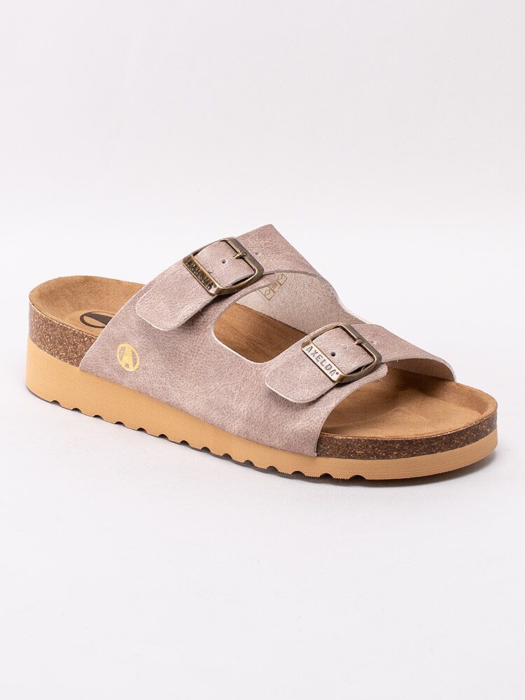 Axelda - Tia Vegan - Beige slip in sandaler i veganskt läder