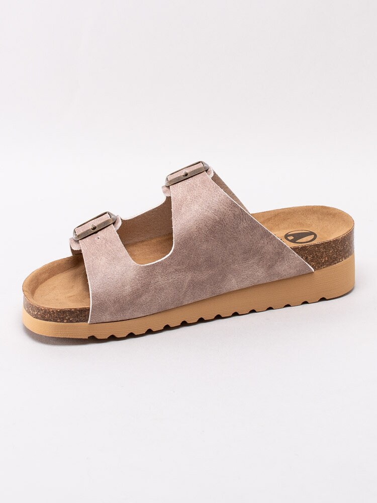 Axelda - Tia Vegan - Beige slip in sandaler i veganskt läder