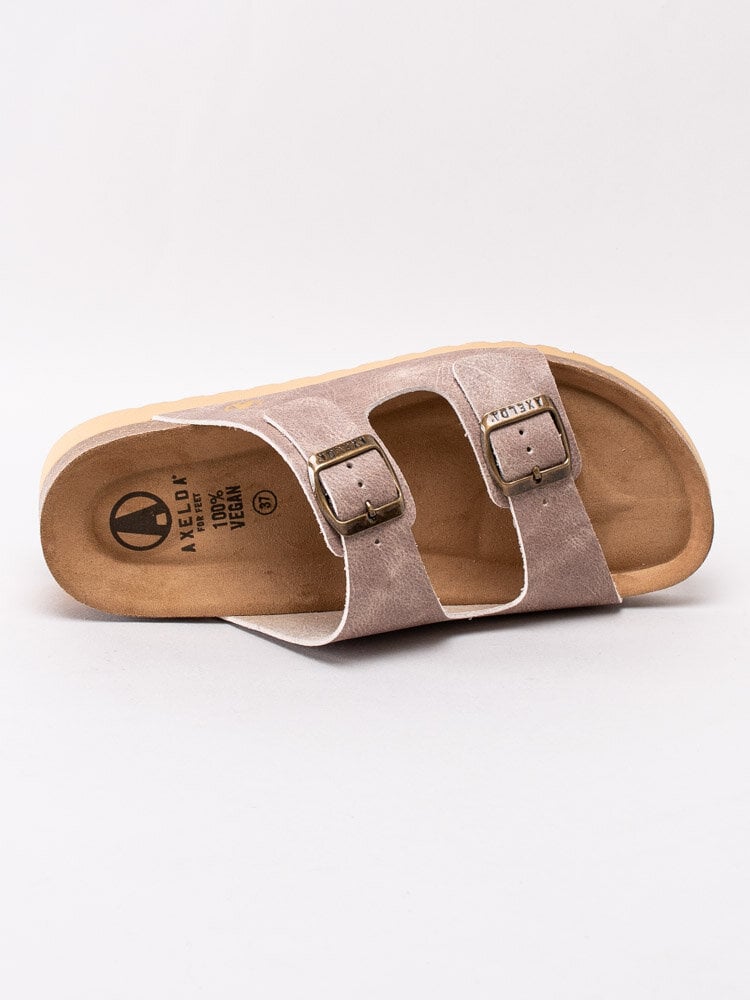 Axelda - Tia Vegan - Beige slip in sandaler i veganskt läder