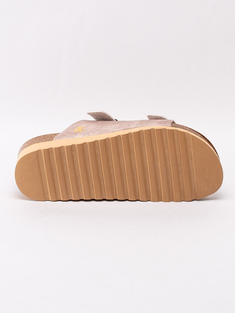 Axelda - Tia Vegan - Beige slip in sandaler i veganskt läder