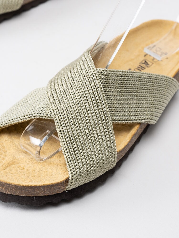 Arcopedico - Peke - Gröna slip in sandaler i textil