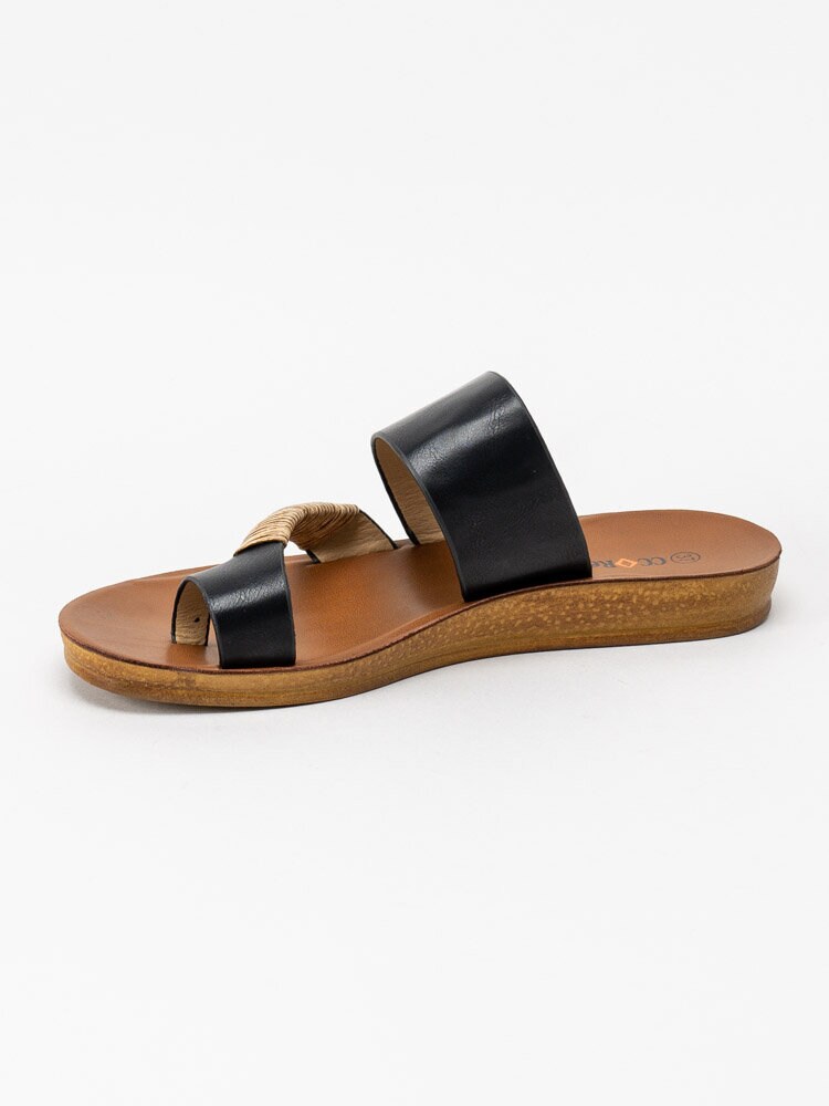 CC Resorts - Svart slip in sandal