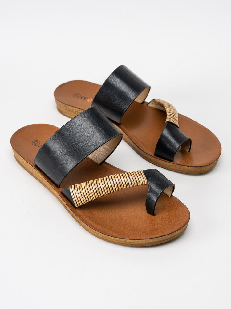 CC Resorts - Svart slip in sandal