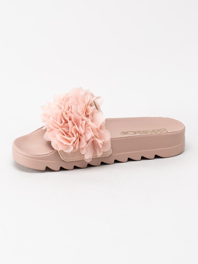 Colors of California - Rosa slip in sandaler med blommotiv