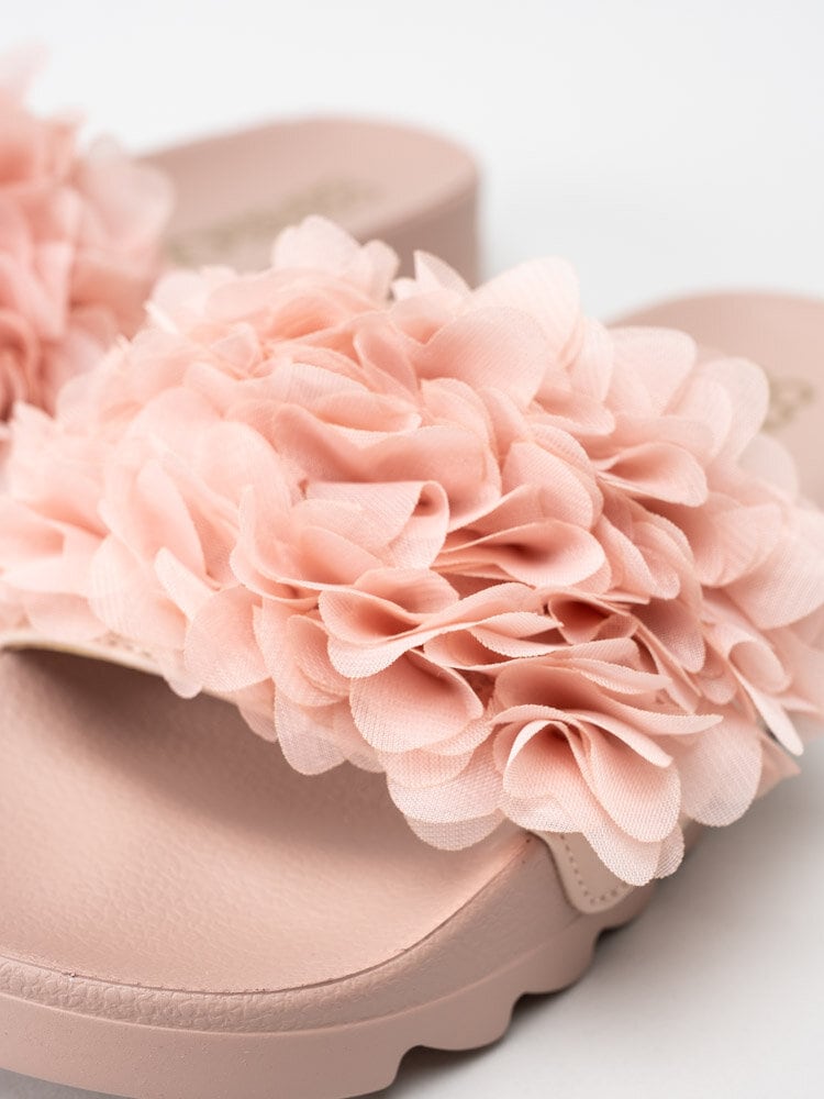 Colors of California - Rosa slip in sandaler med blommotiv