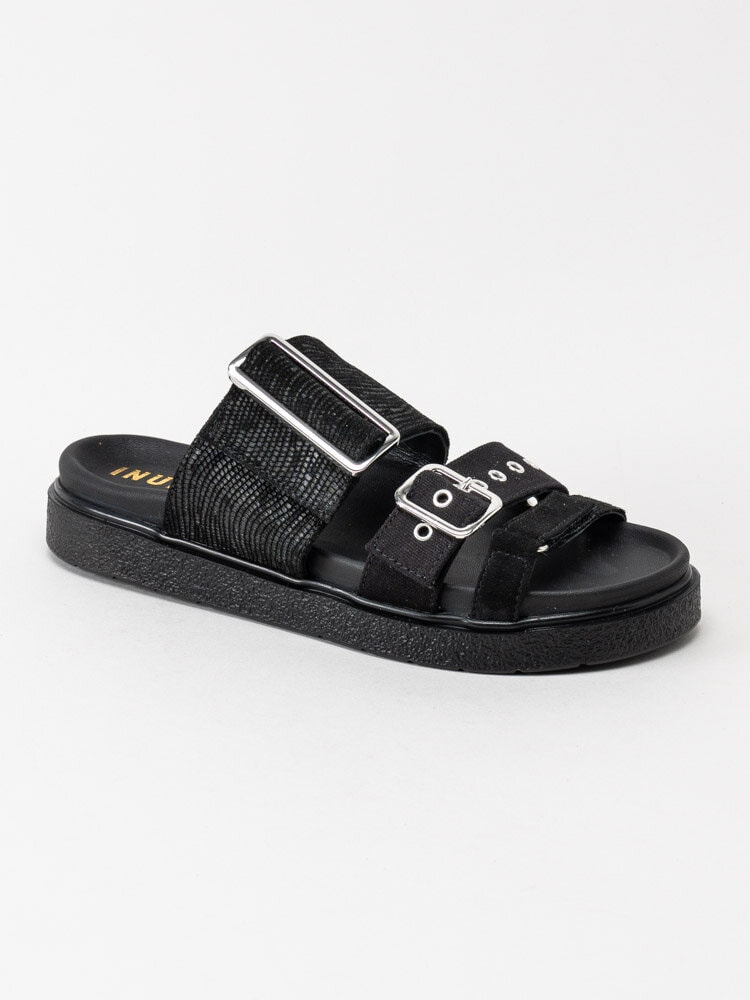 Inuikii - Leather Straps - Svarta slip in sandaler