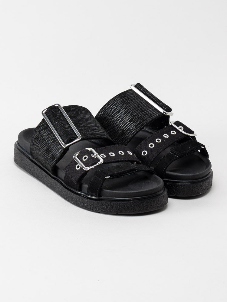 Inuikii - Leather Straps - Svarta slip in sandaler