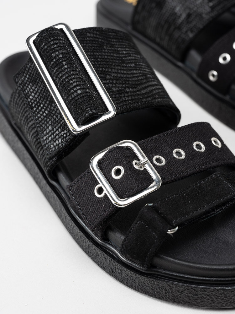 Inuikii - Leather Straps - Svarta slip in sandaler