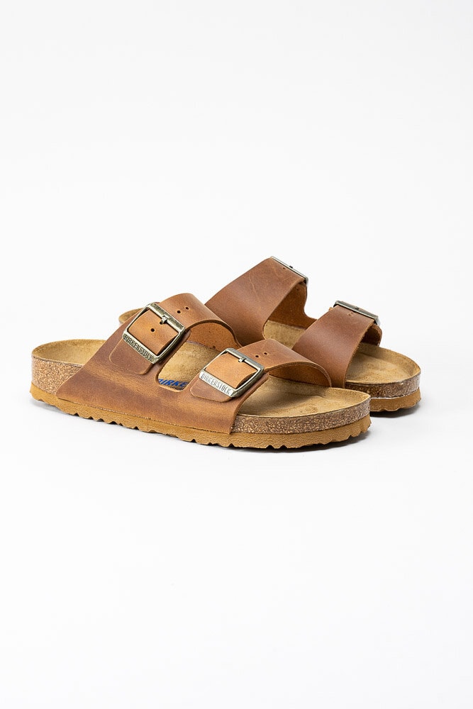 Birkenstock - ARIZONA SFB - Ljusbruna slip in sandaler