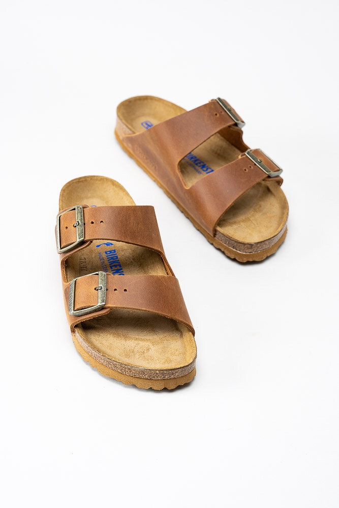 Birkenstock - ARIZONA SFB - Ljusbruna slip in sandaler