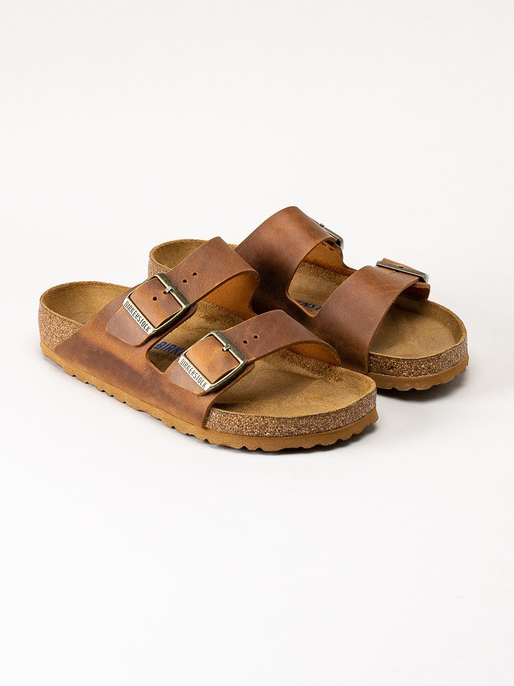 Birkenstock - Arizona SFB - Ljusbruna slip in sandaler