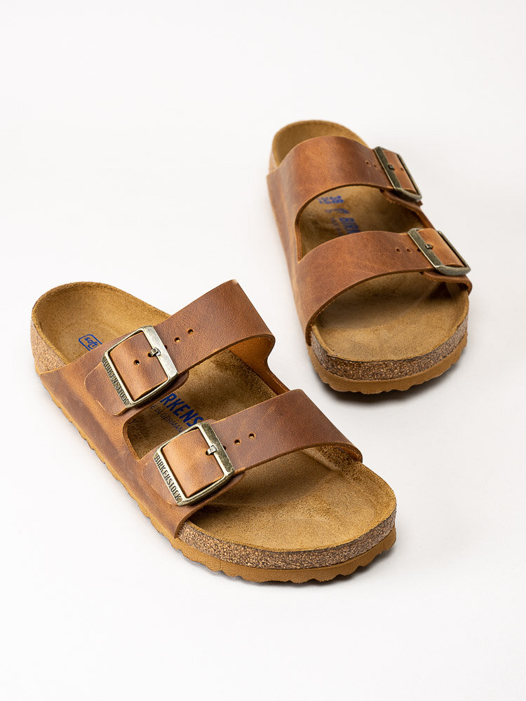 Birkenstock - Arizona SFB - Ljusbruna slip in sandaler